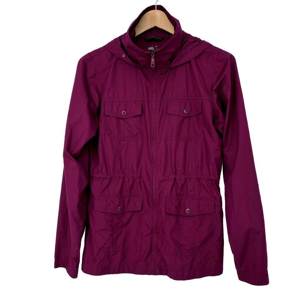 Mountain Hardwear Lightweight Hooded Jacket Gorpcore Size S Burgundy Wine Purple